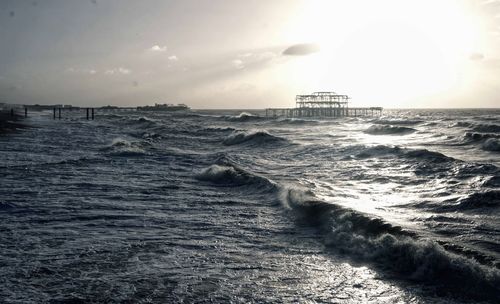 Scenic view of sea against sky