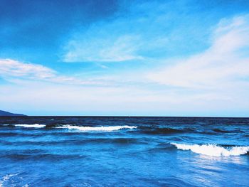 Scenic view of sea against sky