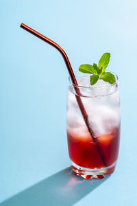 Close-up of drink on table