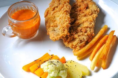 Close-up of food in plate