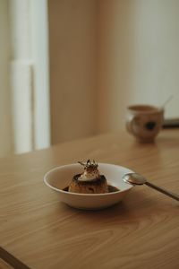 Close-up of food on table
