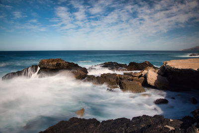 Scenic view of sea against sky