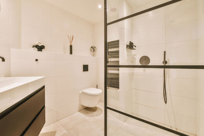 Interior of bathroom