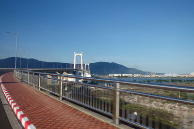 Built structure against clear blue sky