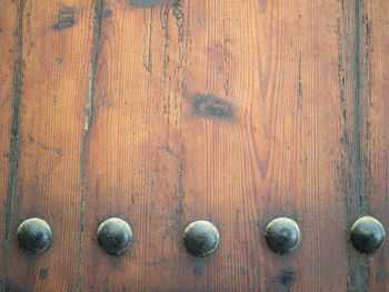 Full frame shot of wooden door