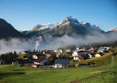 Houses in village