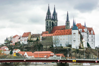 View of cathedral against cloudy sky