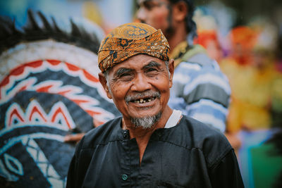 Portrait of smiling man