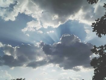 Low angle view of clouds in sky