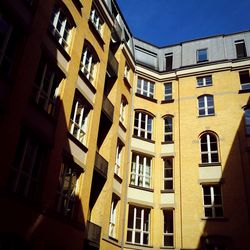 Low angle view of apartment building