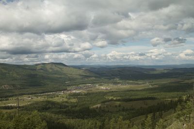 Scenic view of landscape against sky