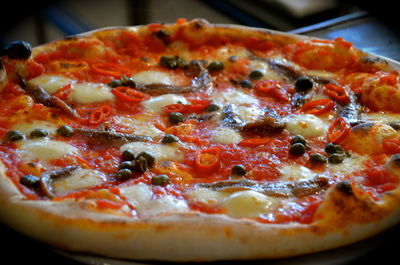 Close-up of pizza