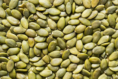 Peeled pumpkin seeds. organic superfood for healthy eating.