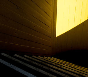 Close-up of yellow wall of building