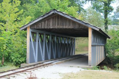 Built structure with trees in background