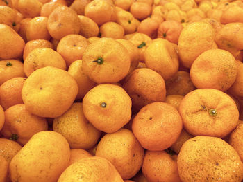 High angle view of fruits for sale at market stall