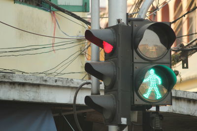 Close-up of a road signal