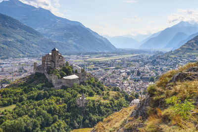 View of a historic city from an elevated position