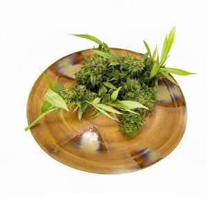 High angle view of vegetables against white background