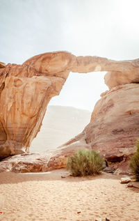 View of rock formations