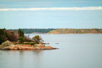 Scenic view of calm lake