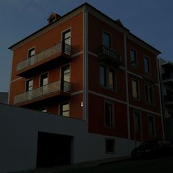 Low angle view of building against sky