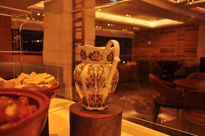 Close-up of food on table in restaurant