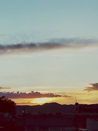 Scenic view of sky during sunset