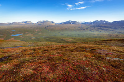 Scenic view of landscape against sky