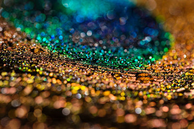 Close-up of multi colored lights