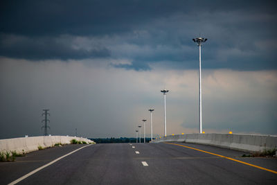 Road against sky