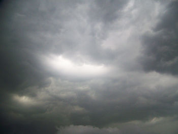Low angle view of cloudy sky
