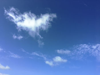 Low angle view of clouds in sky