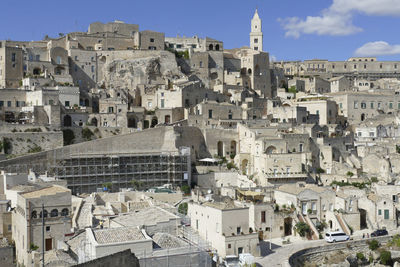 Impression around matera in the region of basilicata in southern italy
