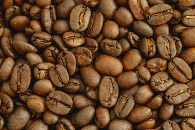 Full frame shot of coffee beans