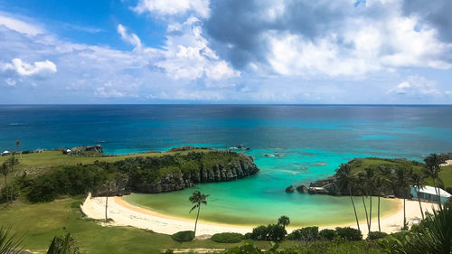 Scenic view of sea against sky