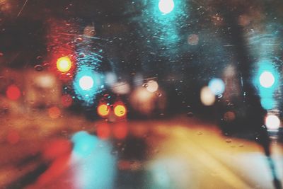 Full frame shot of wet car window