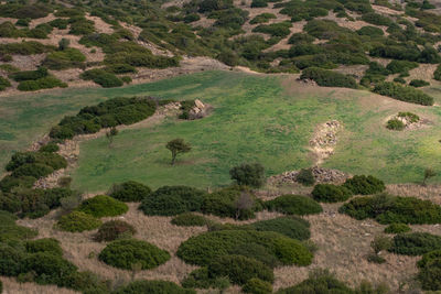 High angle view of landscape