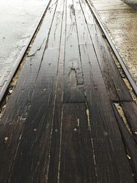Full frame shot of boardwalk