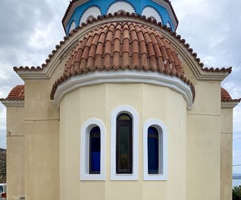 Low angle view of building against sky