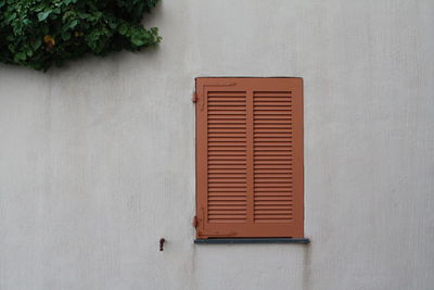 Close-up of closed building window