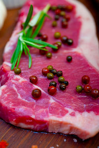 Close-up of food on cutting board