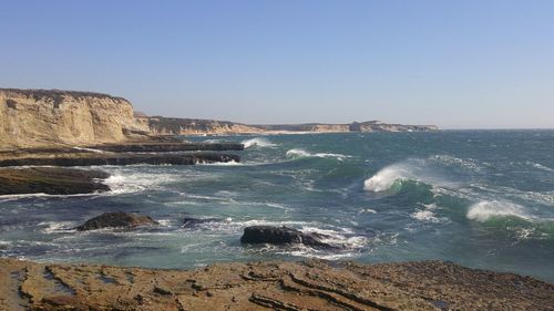 Scenic view of sea against sky