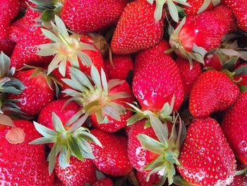 Full frame shot of strawberries