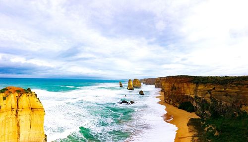 Scenic view of sea against sky