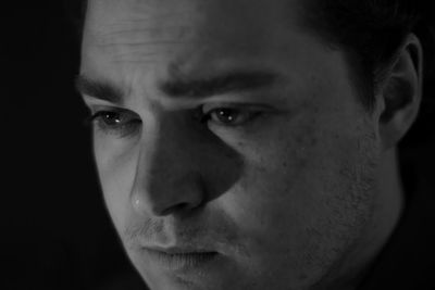 Close-up portrait of young man