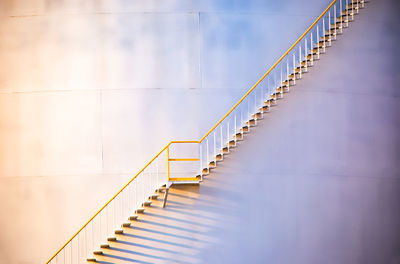 Low angle view of staircase against building