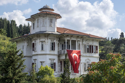 Low angle view of building against sky
