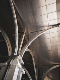 Low angle view of spiral staircase