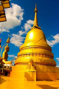 Low angle view of pagoda